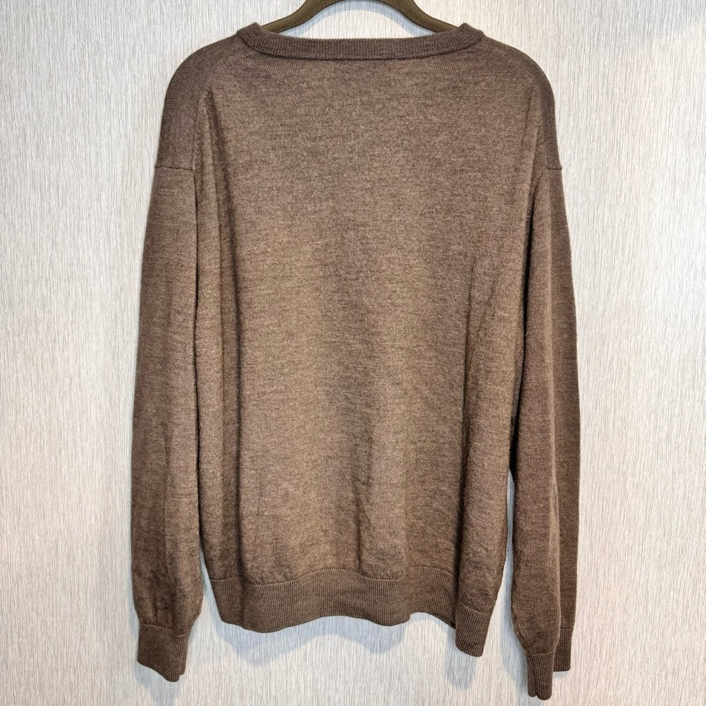 Hart Schaffner Marx Extra Fine Merino Wool Light Brown Sweater Men’s 2XB - Picture 4 of 4